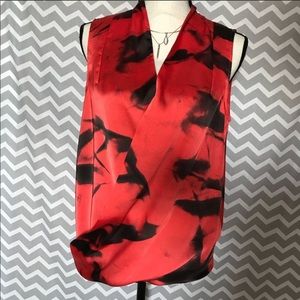 Vince Camino red/black silky top